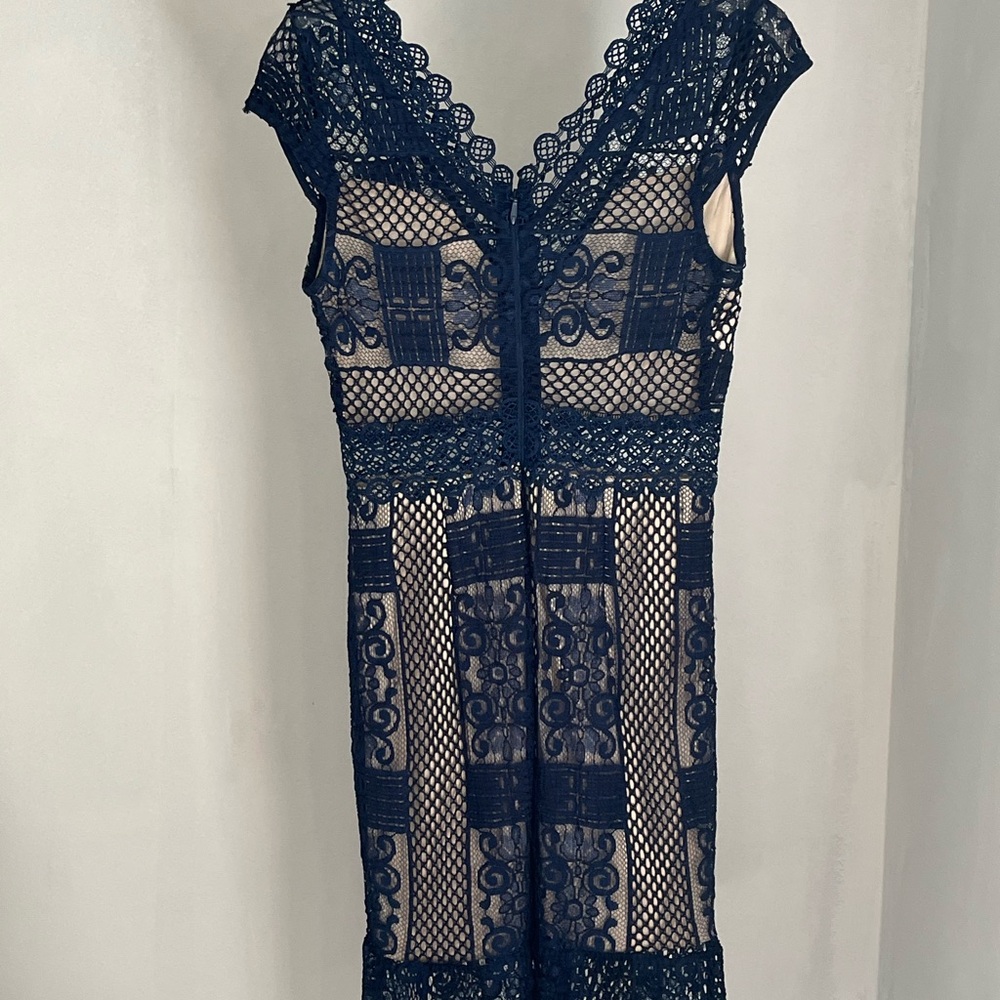 Soieblu Navy Lace Dress